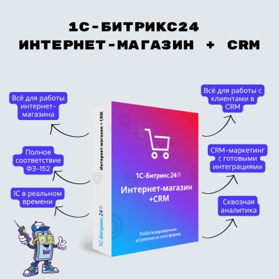 Программа для ЭВМ "1С-Битрикс24". Лицензия Интернет-магазин + CRM (12 мес.) - купить в Красноярово